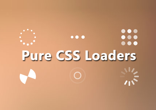 系統資料處理中之狀態圖示表示-Pure CSS Loaders